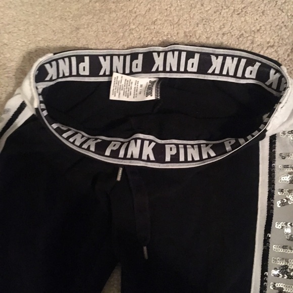 VS Pink sequin sweatpants - Picture 3 of 4